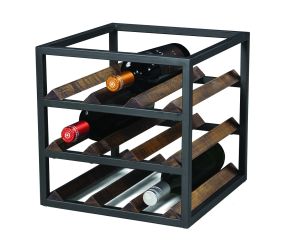 adega em metal e madeira