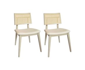 conjunto de 2 cadeiras buzios com palhinha