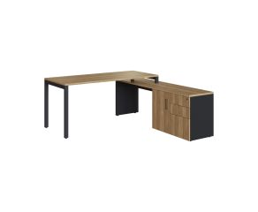 Conjunto Mesa de Escritório com Balcão Dimitri