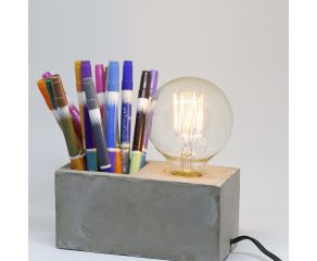 luminária em concreto