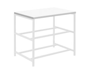 Sapateira Industrial Lazo - Base Branco + Tampo Branco