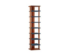 estande de madeira clarice, 40cm de largura, com 7 prateleiras