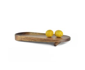 fruteira proa madeira de cedro com limões