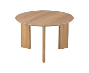mesa de centro alta e redonda merano na cor hanover e em madeira