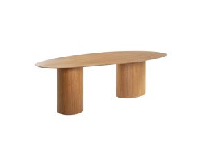 mesa jantar madeira natura formato orgânico cor mel