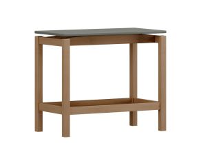 MESA LATERAL METRA CARVALHO COM VERDE ACINZENTADO 