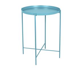 Mesa Lateral Berlim Azul Turquesa